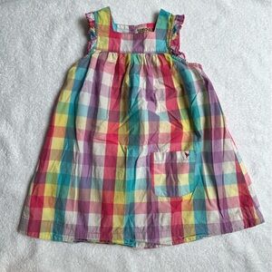 Pink Chicken Girls Plaid Sleeveless Dress size 4